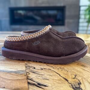 UGG Tasman II Suede Slippers Dusted Cocoa / Chocolate Brown / Dark Brown Size 5